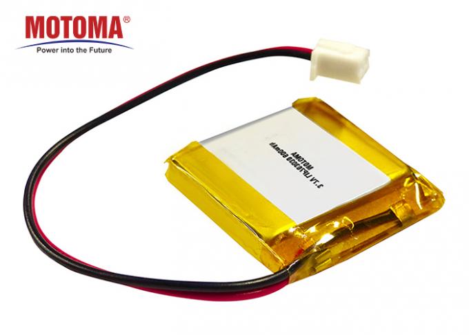 Lipo平らなMotoma電池、安全灯のためのリチウム イオン電池3.7 V 600mah 0