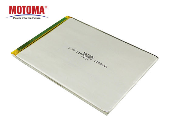 IOT装置のためのMotoma電池3.7V 2100mAh Rechargableのリチウム ポリマー電池3.0*69*98mmは電池をカスタマイズした